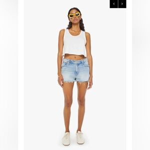 MOTHER | The Dodger Short Short Fray - I Confess Blue Denim Shorts Women’s SZ 27
